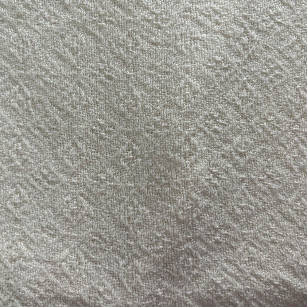 VTG Ivory Cotton Diamond Matelasse Woven Blanket Geometric Textured Cottagecore - Picture 3 of 8